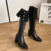 Primer encuentro: Botas Altas de Tacón Alto con Punta Aguda Spicy Girl para Mujer, Nuevo Modelo 2026, Botas Impresionantemente Adelgazantes y Moldeadoras de Piernas