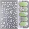 Nuevas pegatinas de arte de uñas transfronterizas ins Pegatinas adhesivas 3D japonesas serie F pegatinas de flores joyería para uñas uña