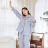 [Pijama Personalizado] Conjunto de Verão Feminino 100% Algodão com Manga Curta, Gaze de Algodão Fina, Mesmo Estilo do Xiaohongshu