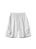 Shorts de Trabalho de Seda Gelada de Secagem Rápida Estilo Americano para Mulheres e Homens, Novas Calças Paracaidistas Finas de Verão, Shorts de Praia Largos e Soltos