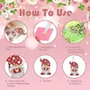 5D10 piezas Juego de llaveros de pintura de diamantes para el Día de San Valentín Enanos del Día de San Valentín Pintura de diamantes 5D DIY gran cantidad de
