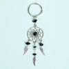 Cross-border venda quente cristal natural dream catcher roxo verde amarelo vermelho preto branco e azul claro turmalina colorido chaveiro personalizado