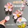 Pegatina Magnética de Flor de Cerezo para Refrigerador Clip Sellador Creativo Pegatina Decorativa para Sellar Snacks de Cocina Casera Imán Adhesivo Lindo de Flor