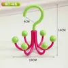 Perchero para bolsas, ropa interior, camisolas y sombreros; estante de almacenamiento para armario de dormitorio; gancho de seis puntas; gancho para sombrero; no requiere perforación