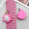 DIY Resina Realista 3D Fruta Banana Morango Maçã Pingente Pulseira Colar Doce Charme Joias Acessórios