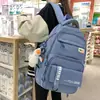 Mochila Escolar Estilo Coreano, Bolso Casual para Mujeres de Secundaria, Mochila Sencilla para Estudiantes Universitarios, Gran Capacidad, Bolso Casual de Alta Gama para Hombres