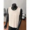 2026 Verano Nuevo Estilo Hombres Estilo Old Money Camiseta sin Mangas de Malla Hueca Chaleco sin Mangas para Hombre Juvenil