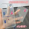 Novos Adesivos de Celular Gatinho de Pescoço Longo Estilo Ins Desenho Animado Grafite Adesivos 3D para Nail Art em Estoque Diário DIY Guka