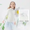 Suéter Infantil Balabala para Niñas, Tejido de Otoño para Bebés y Niños Mayores, Estilo Lindo y Dulce con Bordes Fruncidos, Diseño Sencillo