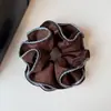 Goma elástica para el pelo de encaje de lunares casual estilo coreano para mujer, accesorio de alta gama para peinados de moño