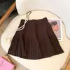 Falda Plisada de Punto Dulce y Picante para Mujer 2026 Otoño e Invierno Nueva Falda Corta de Tiro Alto Adelgazante Línea A Falda Suéter