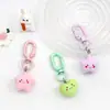 Dopamina Lindo Dibujo Animado Color Caramelo Cara Sonriente Forma de Corazón Estrella de Cinco Puntas Llavero Dulce Colgante para Bolso Estilo Girly