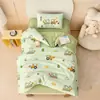 Juego de colcha de tres piezas para jardín de infantes, Juego especial de seis piezas para niños, Funda de colcha de algodón para la hora de la siesta, Ropa de cama para bebé, Temática de dibujos animados