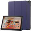 Aplicável ao estojo protetor Amazon Fire HD 10 2023 HD10 suporte tri-fold com estojo de couro para dormir