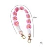 Chaveiro de Corda de Algodão Trançado à Mão, Pulseira Trançada Multicolorida, Cordão Anti-Perda para Celular, Corda de Acessório para Pendurar na Bolsa Atacado