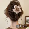 Flores Outono Inverno Presilha Bico de Pato Presilha de Cabelo Feminina 2026 Nova Presilha de Garra Grande de Alto Padrão Presilha de Nuca Acessórios de Cabelo Grampo