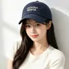 Gorra de Béisbol Bordada con Letras de Estilo Americano, Nueva, a la Moda y Versátil, Elegante y Casual, Hace que la Cara Parezca Más Pequeña, Transpirable para el Verano