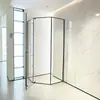 Sala de Ducha Norteamericana Acero Inoxidable 304 Mampara de Baño Separación Seco y Húmedo Sala de Ducha Pantalla de Baño Simple en Forma de Diamante