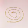 Acero de Titanio Cadena No Descolorante para Mujer Cadena de Labios Versátil Cadena en O Cadena para Clavícula Cadena Desnuda Cadena Simple Lisa Accesorios al por Mayor