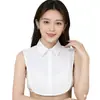 Camisa Branca com Gola Falsa para Mulheres, Gola Falsa Versátil para Uso Profissional, Gola de Uniforme Jk Estudantil, Acessório de Gola de Camisa