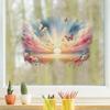 Pegatinas de decoración de flores para tapa de inodoro transfronterizas, pegatinas de pared para embellecer el cristal del baño con mariposas y plantas, pintura decorativa para armario con espejo