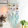 Portafotos Tejido Transfronterizo Tapiz Decorativo Tejido para Almacenamiento Colgante de Fotos para el Hogar Estilo Nórdico Colgador de Fotos