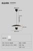 Lustre de restaurante moderno simples Black Knight Island Bar Counter UFO Chandelier 2024 minimalista criativo mesa redonda lâmpada de sala de jantar