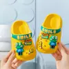 Pantuflas de Verano para Niños Crocs de Eva Niños Bebé Antideslizantes Anti-Olor Sandalias Baotou Niños Pequeños Niños Medianos Sandalias Mujeres