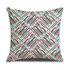 Funda de cojín geométrica abstracta simple para sala de estar, coche, oficina, almohada para siesta de cintura, funda de almohada lumbar, venta al por mayor