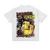 Camiseta Estrela Americana de Manga Curta com Estampa Vintage Clarkson Curry Kobe Irving James Morant