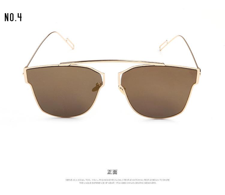 新款 时尚复古太阳眼镜 男女士经典款太阳镜驾驶眼镜 金属墨镜