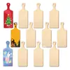 Virutas de Madera DIY Transfronterizas Mini Tabla de Cortar de Madera Graffiti Infantil Madera Hecha a Mano Decoración Tarjeta Fiesta Familiar Navideña