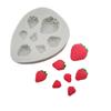 Molde de silicona para hornear con forma de uva, fresa y azúcar, hecho a mano, para verduras, frutas, galletas, chocolate, arcilla