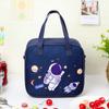 Bonita lonchera aislante para estudiantes de primaria con dibujos animados, bolsa de aluminio gruesa, impermeable, grande, para almuerzo bento para niños