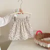 Falda Media de Algodón Estilo Coreano Retro para Niñas Otoño Invierno Nueva Falda Corta con Estampado de Leopardo Floral Versátil Elegante Falda para Niños