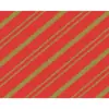 Papel de presente revestido (rolo) 60cm. Mod.161 Listrado Vm/Dourado