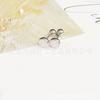 Color acero plata Serie Acero titanio material incoloro superventas nuevo superventas aretes de tornillo tachuelas para cartílago