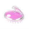Escova de shampoo transparente de cristal massageador escova de shampoo Silicone escova de shampoo escova de banho pente de shampoo artefato anti-coceira para o couro cabeludo
