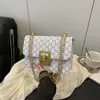 Versión Coreana 2025 Nuevo Estilo de Gama Alta Retro Moderno de Moda Versátil Texturizado Bolso Pequeño Cuadrado de Hombro Cruzado