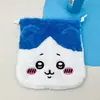 Bolsa de felpa estilo japonés linda para monedas con cordón bolsa portátil para guardar toallas sanitarias accesorio JK bolso cruzado pequeño simple
