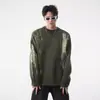 Suéter Masculino Gola Redonda Estilo Americano Outono e Inverno Marca Ins Tendência Design de Nicho Flocado Solto Versátil Suéter de Casal