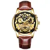 Reloj Fenzun para Hombre Automático Hueco de Moda Cuarzo Estudiante Impermeable Luminoso Moda Transfronterizo Reloj para Hombre