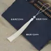Franja de Borla de Seda de Gelo de Ponta Fechada de 13cm Sachet para Hanfu Bolsa de Fragrância Acessório Decoração de Roupa Pingente de Borla