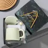 Caneca de Grande Capacidade para Uso Doméstico, Copo para Casal, Caneca de Cerâmica para Café, Caneca de Pedra com Cor sob Esmalte, Xícara de Chá