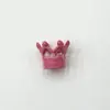 Taladro pasante recubierto pintura acrílica corona brillante accesorios con cuentas llavero para teléfono móvil material de cuentas sueltas hecho a mano diy