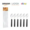 Juego de cubiertos occidentales de acero inoxidable, cuchillo, tenedor y cuchara, mango de PP esmerilado, juego de 24 piezas, cuchillo para bistec, cuchara de postre, tenedor, juego de cuatro piezas