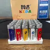 Nuevo Modelo Mechero Metálico a Llama Azul Directa a Prueba de Viento, Alto Valor Estético, Creativo y Personalizado, Venta al por Mayor para Supermercados y Tiendas de Conveniencia, Personalizable