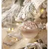 Transfronteiriço Novo Produto Textura de Alta Qualidade Cor Champanhe Estilo ins Bola de Natal Decoração de Natal Pingente para Árvore de Natal Pingente