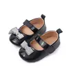 Zapatos de Bebé de 0-1 Año Zapatos Nuevos de Princesa para Bebé con Lazo de Perlas Suela de Goma Zapatos Antideslizantes