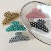 Pinza grande para el pelo de acetato para mujer, pinza de tiburón brillante para la parte trasera de la cabeza, pinza de garra para sujetar la mitad del pelo, accesorio para el pelo de alta gama con forma de estrella